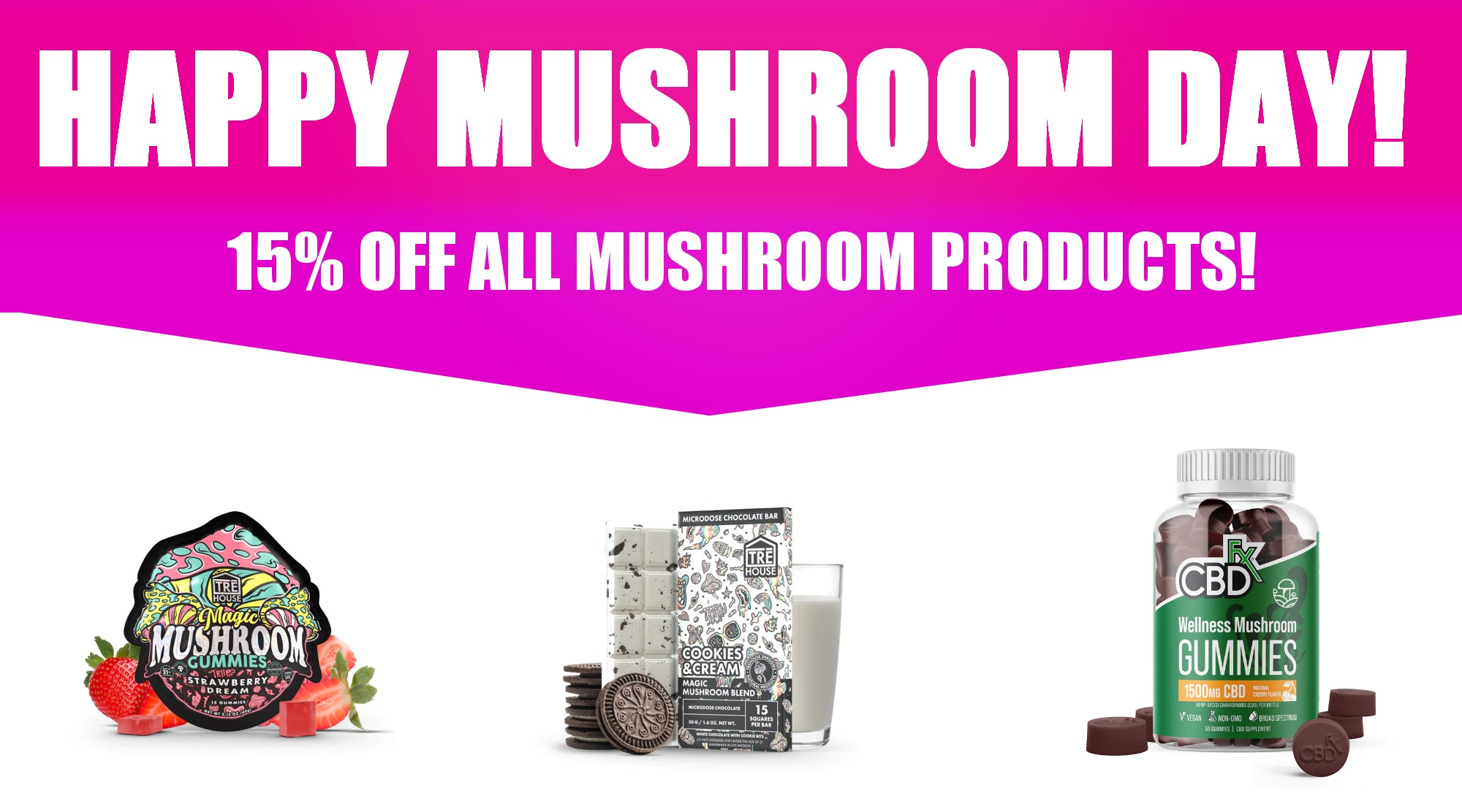 15% Off All Mushroom Products: Happy Mushroom Day!