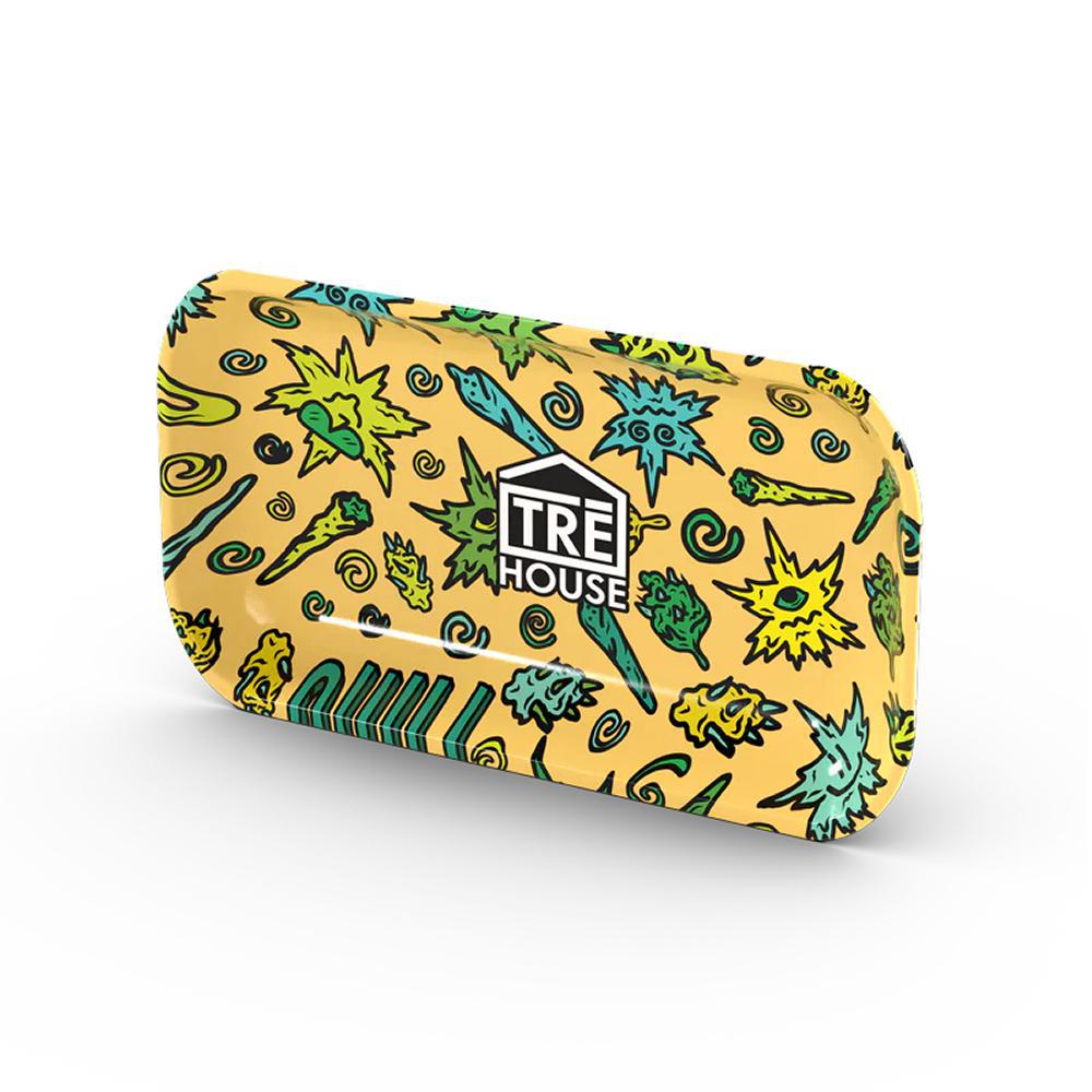 TRE House Metal Rolling Trays - Ethereal Gold Dispensary