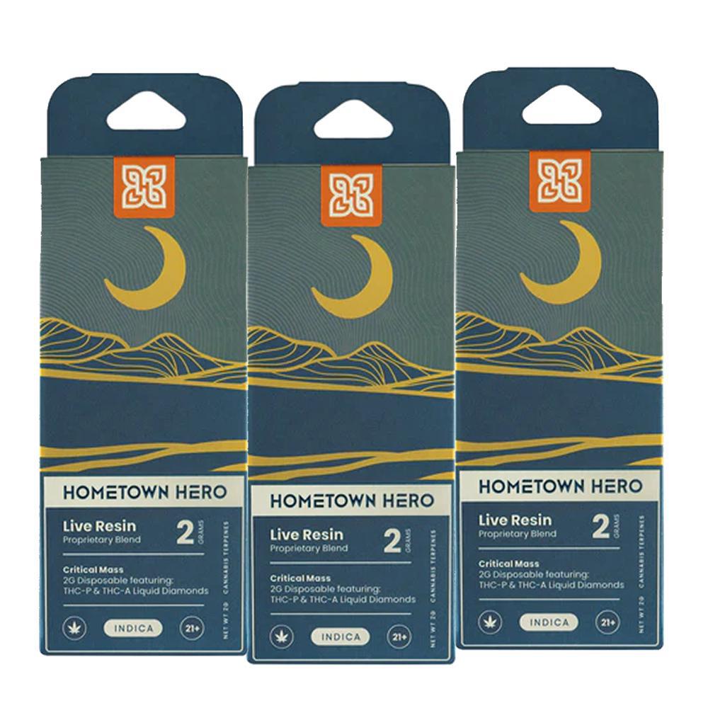 Hometown Hero Live Resin THCa Liquid Diamonds Disposable - 2 Grams