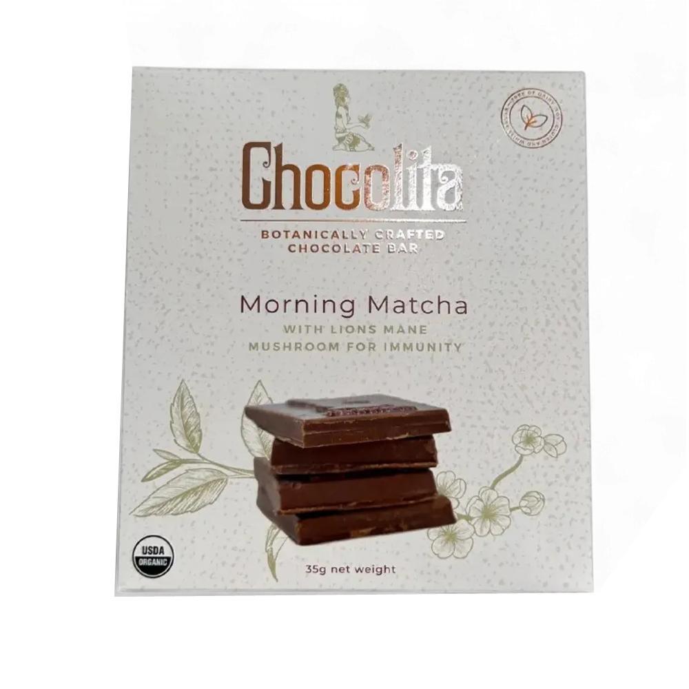Chocolita Energy – Morning Matcha Raw White Chocolate Bar