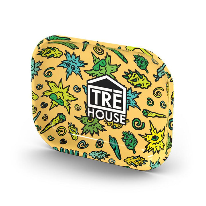 TRE House Metal Rolling Trays - Ethereal Gold Dispensary