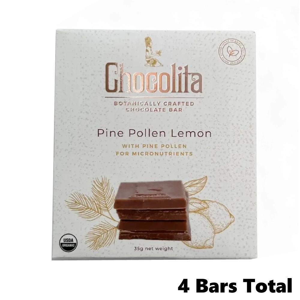Chocolita Power – Pine Pollen Raw White Chocolate Bar