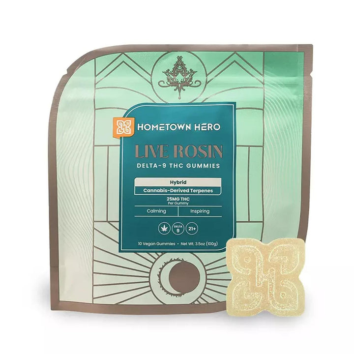 Hometown Hero Absolute Delta-9 Live Rosin Gummies - Ethereal Gold Dispensary