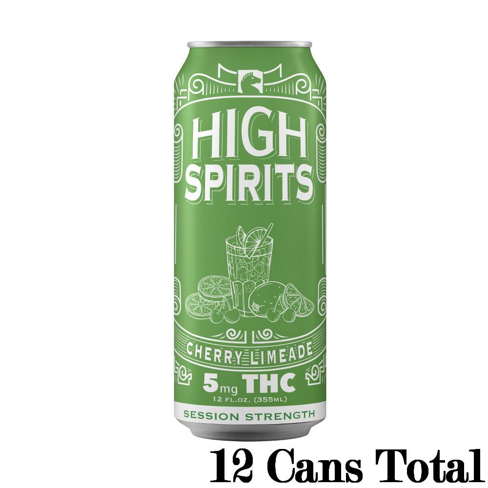 High Spirits Cherry Limeade Indica THC Seltzer (5mg Can)