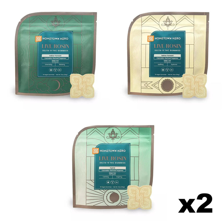 Hometown Hero Absolute Delta-9 Live Rosin Gummies - Ethereal Gold Dispensary