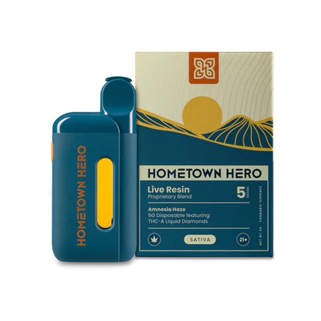 Hometown Hero THCa Liquid Diamonds Disposable - 5 Grams - Ethereal Gold Dispensary