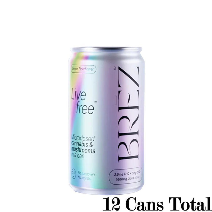 BRĒZ 2.5mg THC & Functional Mushroom Drinks