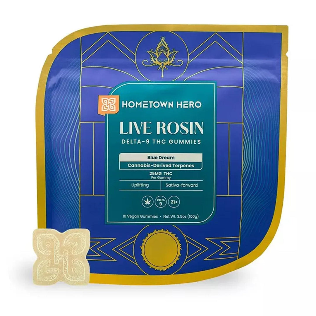 Hometown Hero Delta-9 Live Rosin Gummies - Ethereal Gold Dispensary