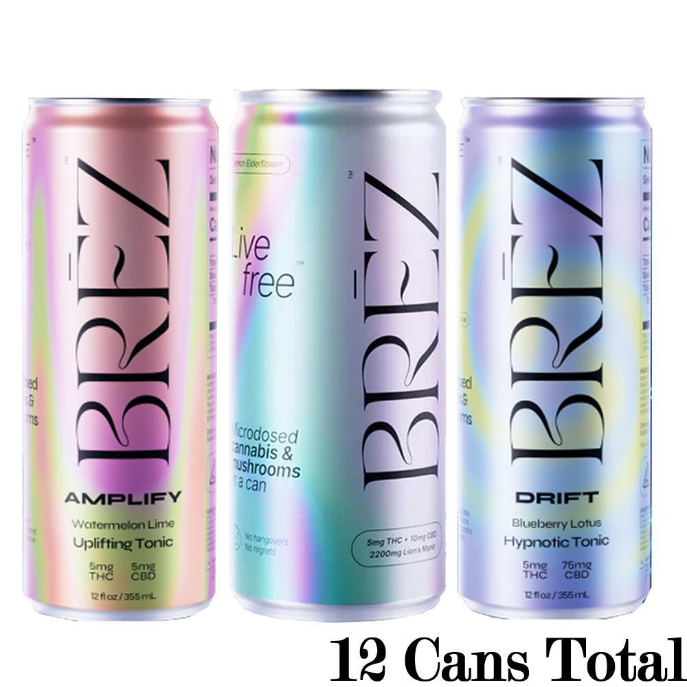 BRĒZ 5mg THC & Functional Mushroom Drinks