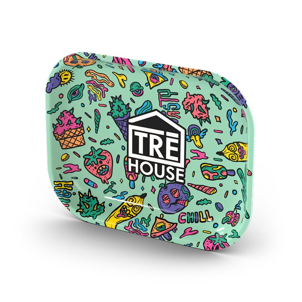TRE House Metal Rolling Trays - Ethereal Gold Dispensary