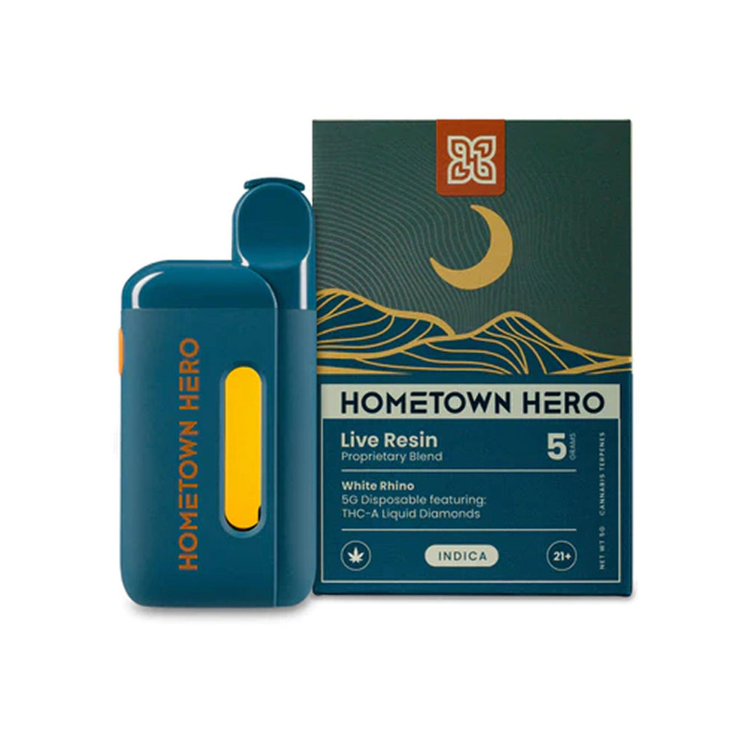 Hometown Hero THCa Liquid Diamonds Disposable - 5 Grams - Ethereal Gold Dispensary