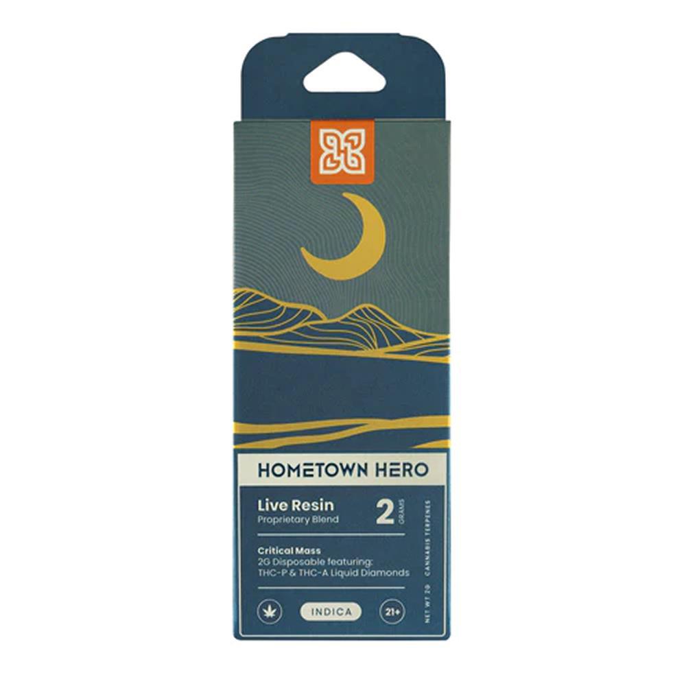 Hometown Hero Live Resin THCa Liquid Diamonds Disposable - 2 Grams