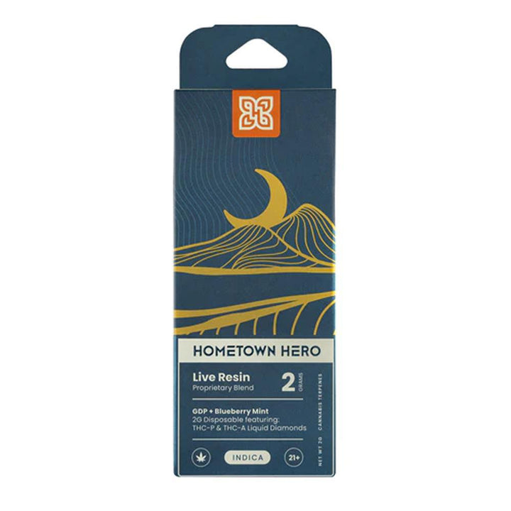 Hometown Hero Live Resin THCa Liquid Diamonds Disposable - 2 Grams