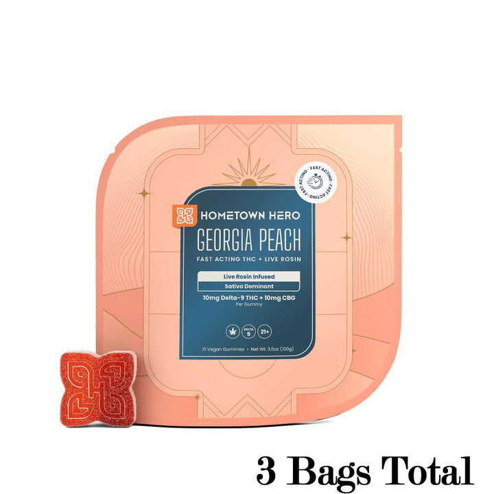 Hometown Hero Live Rosin Sativa Gummies