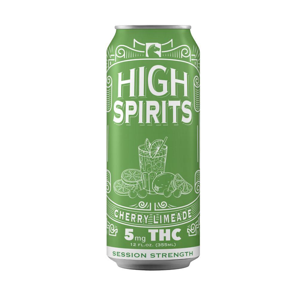 High Spirits Cherry Limeade Indica THC Seltzer (5mg Can)