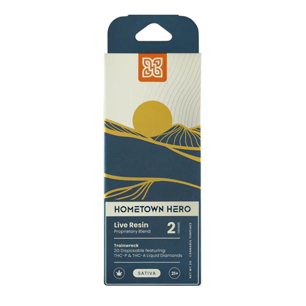 Hometown Hero Live Resin THCa Liquid Diamonds Disposable - 2 Grams