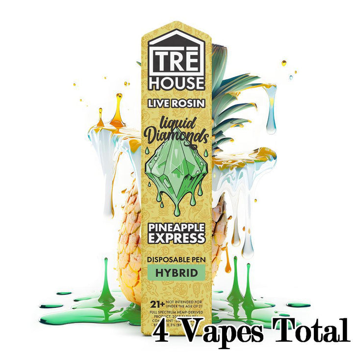 TRE House 2 Gram Liquid Diamonds Disposable Vape - Ethereal Gold Dispensary