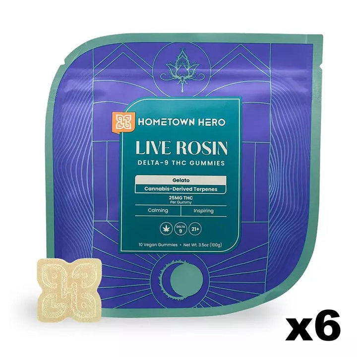 Hometown Hero Delta-9 Live Rosin Gummies - Ethereal Gold Dispensary