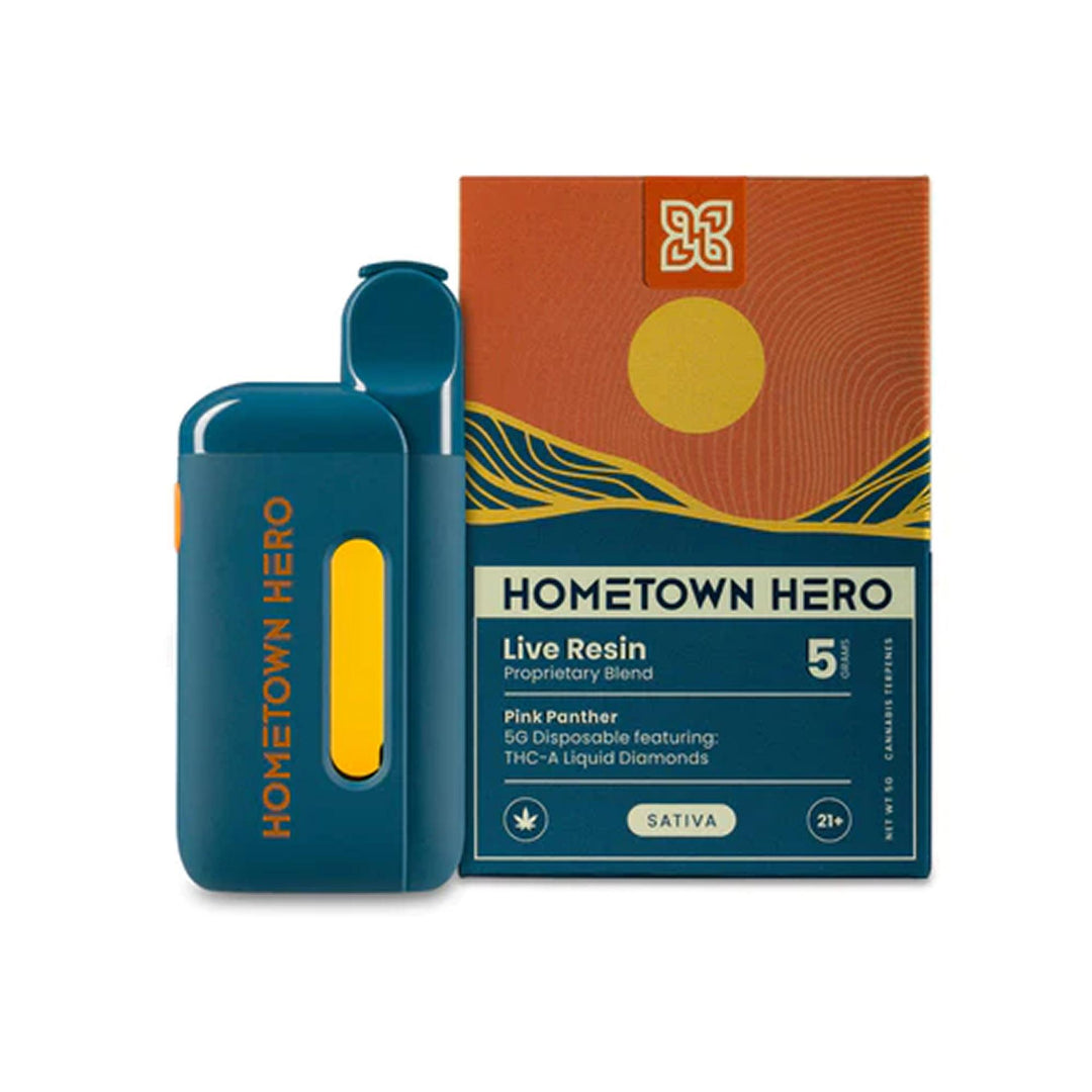 Hometown Hero THCa Liquid Diamonds Disposable - 5 Grams - Ethereal Gold Dispensary
