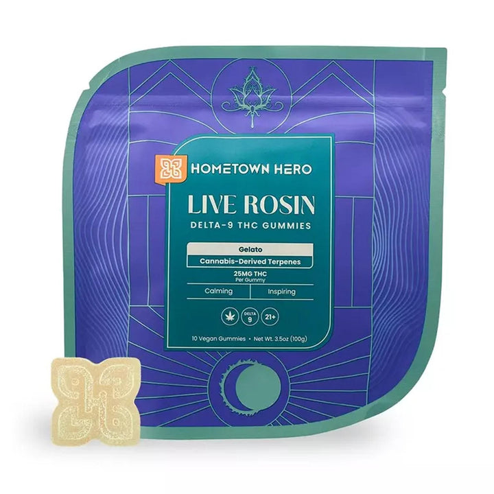 Hometown Hero Delta-9 Live Rosin Gummies - Ethereal Gold Dispensary
