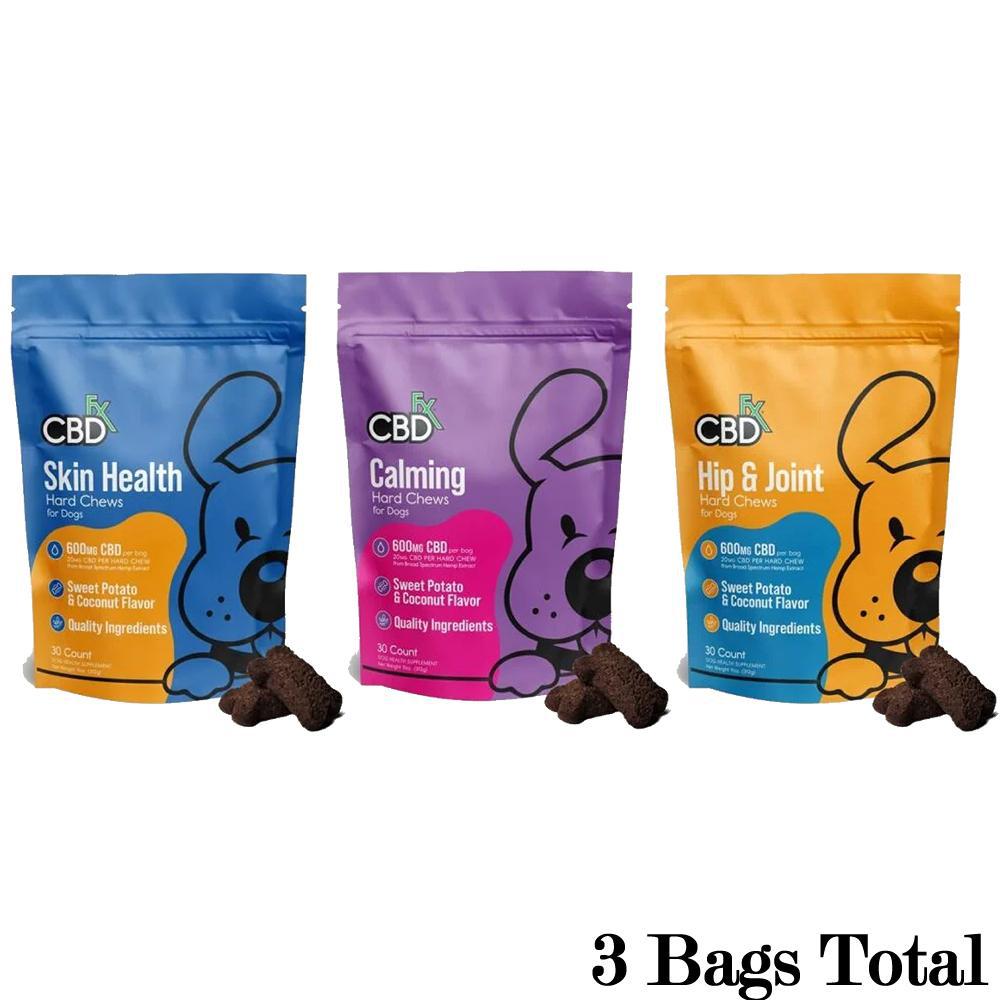 CBDfx Dog Treats: Hard Chews - Ethereal Gold Dispensary