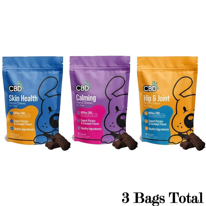 CBDfx Dog Treats: Hard Chews - Ethereal Gold Dispensary