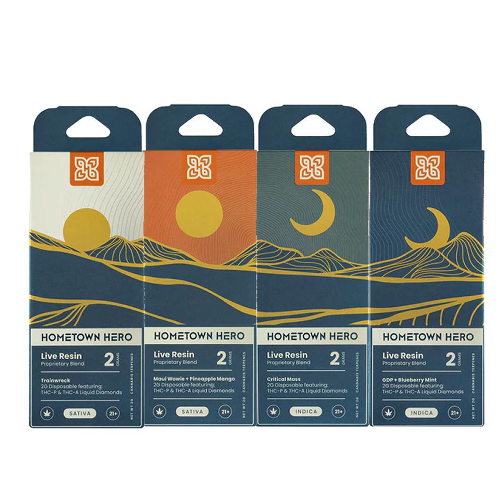 Hometown Hero Live Resin THCa Liquid Diamonds Disposable - 2 Grams