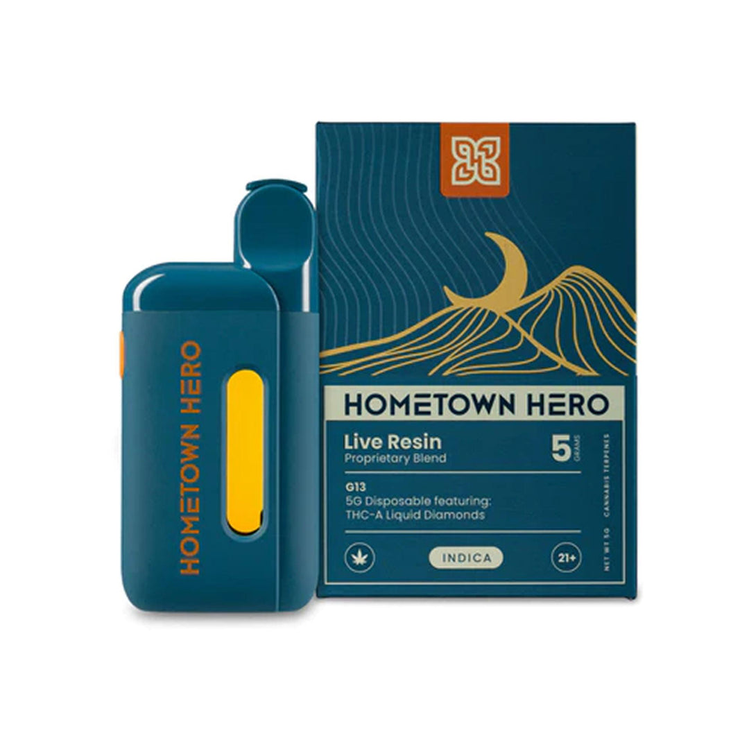 Hometown Hero THCa Liquid Diamonds Disposable - 5 Grams - Ethereal Gold Dispensary