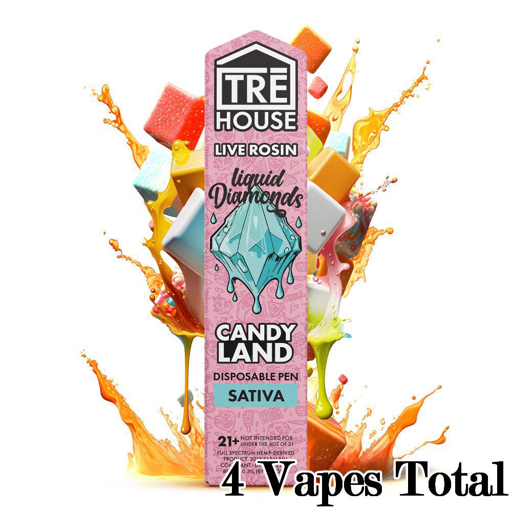 TRE House 2 Gram Liquid Diamonds Disposable Vape - Ethereal Gold Dispensary