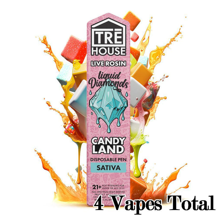 TRE House 2 Gram Liquid Diamonds Disposable Vape - Ethereal Gold Dispensary