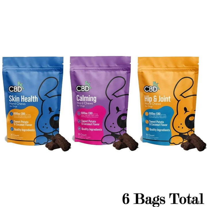 CBDfx Dog Treats: Hard Chews - Ethereal Gold Dispensary