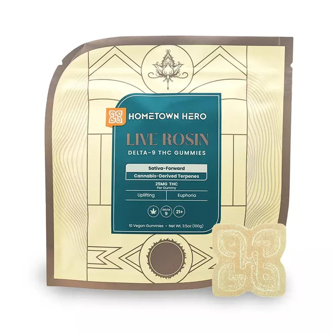 Hometown Hero Absolute Delta-9 Live Rosin Gummies - Ethereal Gold Dispensary