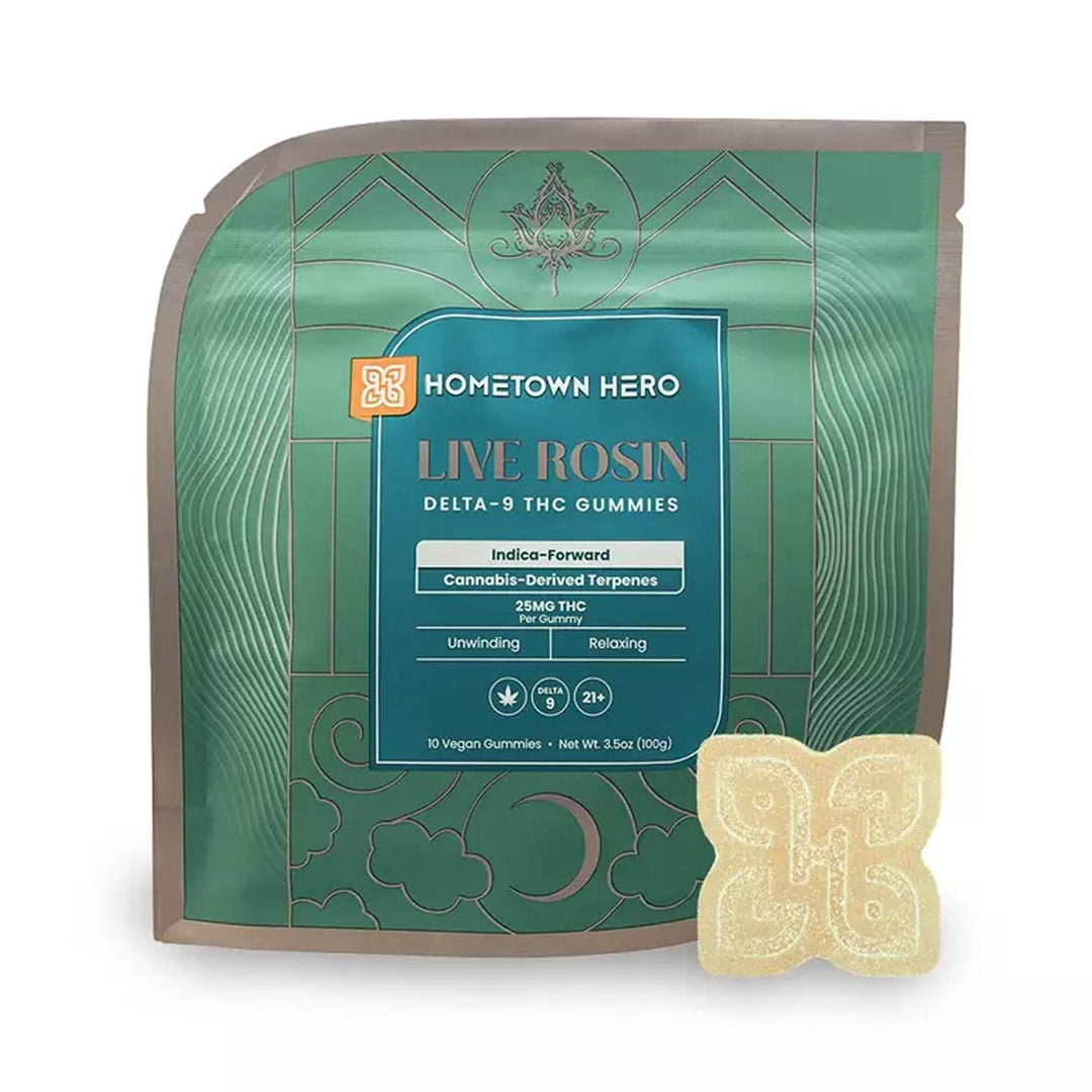 Hometown Hero Absolute Delta-9 Live Rosin Gummies - Ethereal Gold Dispensary