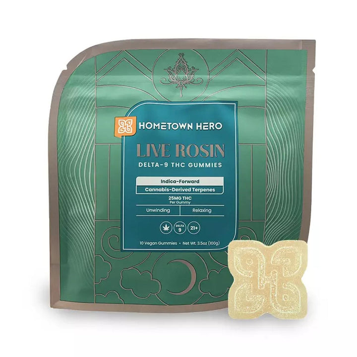 Hometown Hero Absolute Delta-9 Live Rosin Gummies - Ethereal Gold Dispensary