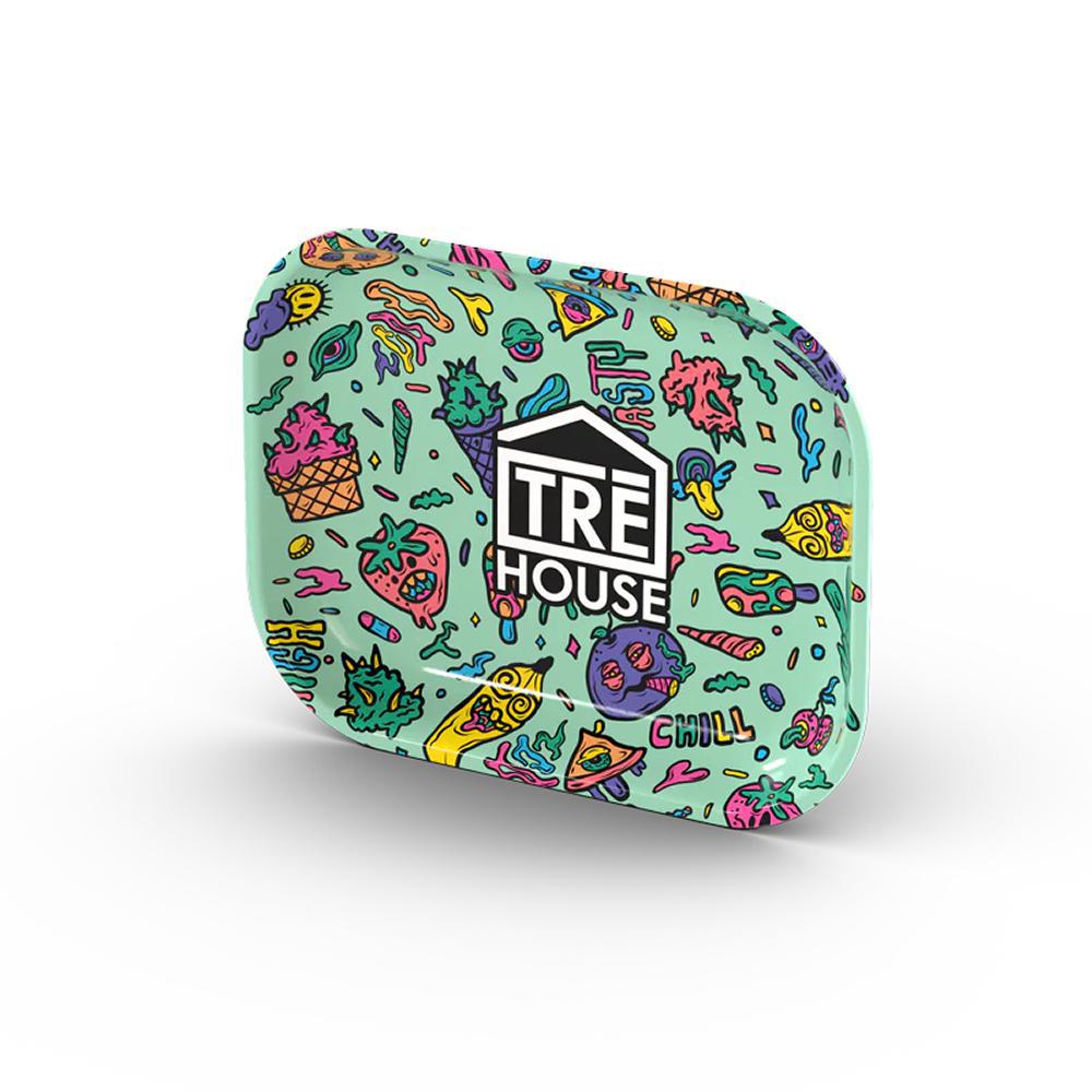 TRE House Metal Rolling Trays - Ethereal Gold Dispensary