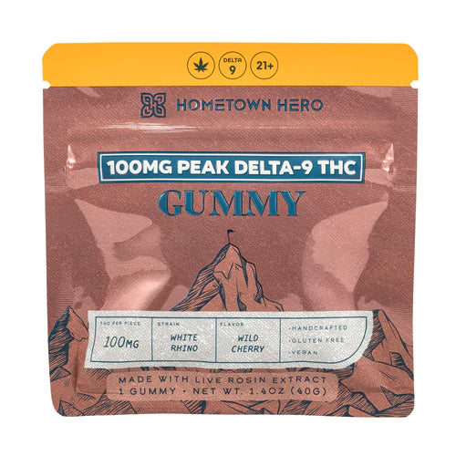 Hometown Hero Peak Delta-9 Live Rosin Gummy - Ethereal Gold Dispensary