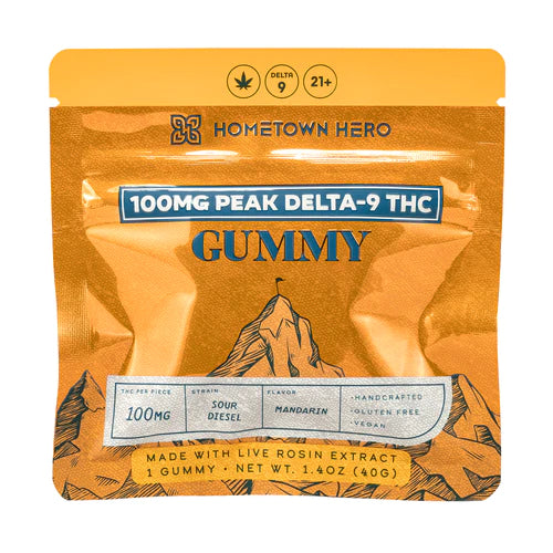Hometown Hero Peak Delta-9 Live Rosin Gummy - Ethereal Gold Dispensary