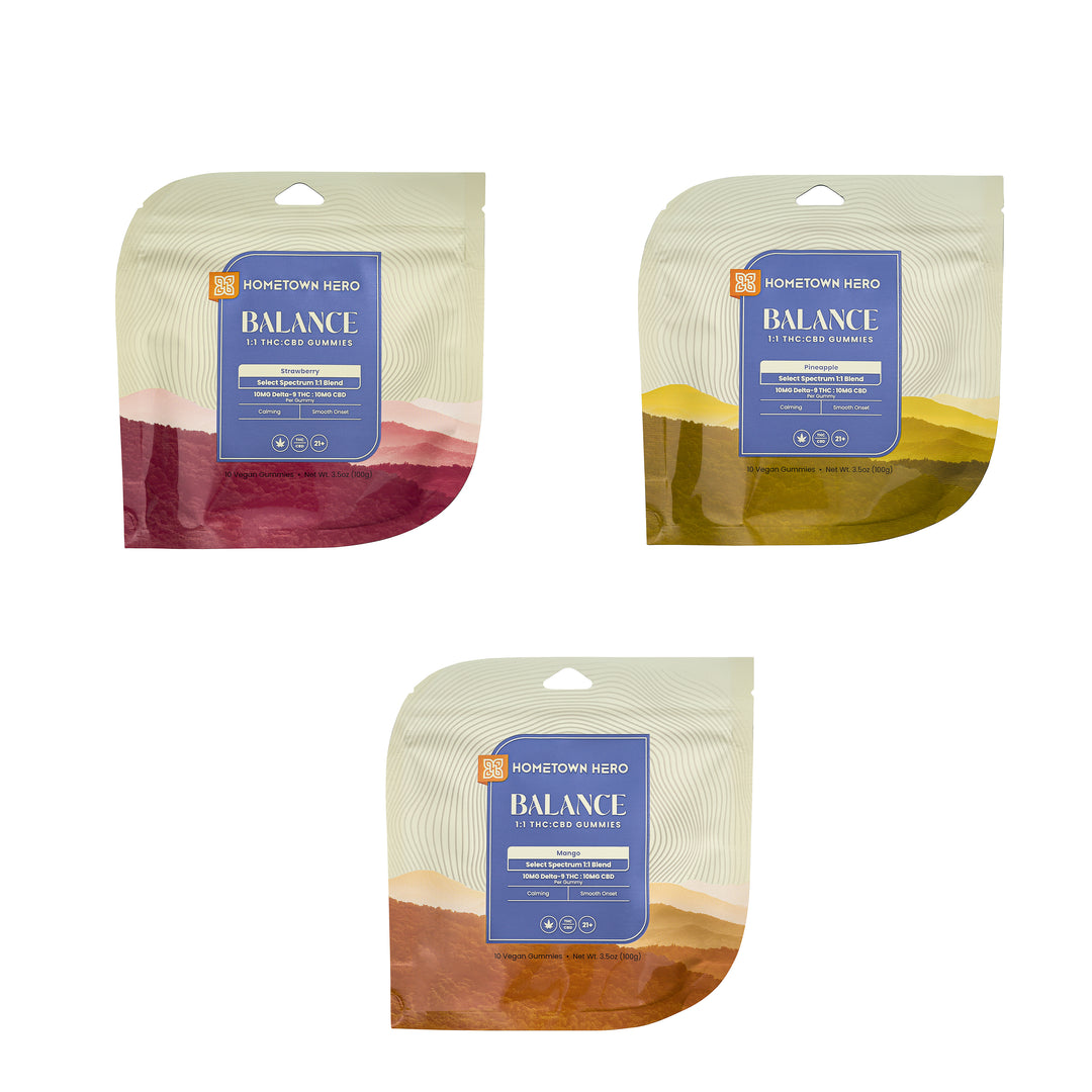 Hometown Hero Balance Select Spectrum Gummies - Ethereal Gold Dispensary