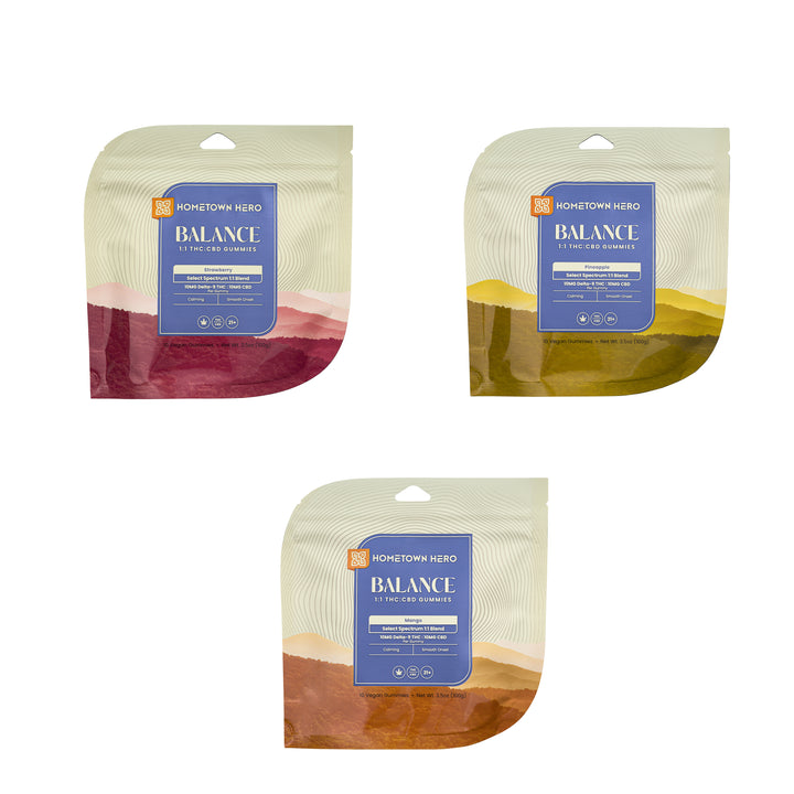 Hometown Hero Balance Select Spectrum Gummies - Ethereal Gold Dispensary