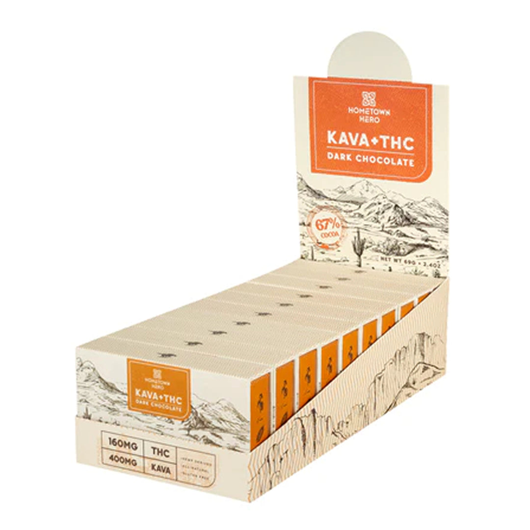 Hometown Hero Kava + THC Dark Chocolate - Ethereal Gold Dispensary