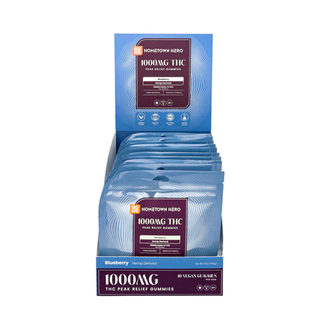 Hometown Hero Peak Relief Delta-8 Gummies - Ethereal Gold Dispensary