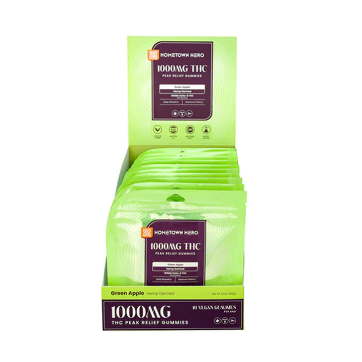 Hometown Hero Peak Relief Delta-8 Gummies - Ethereal Gold Dispensary