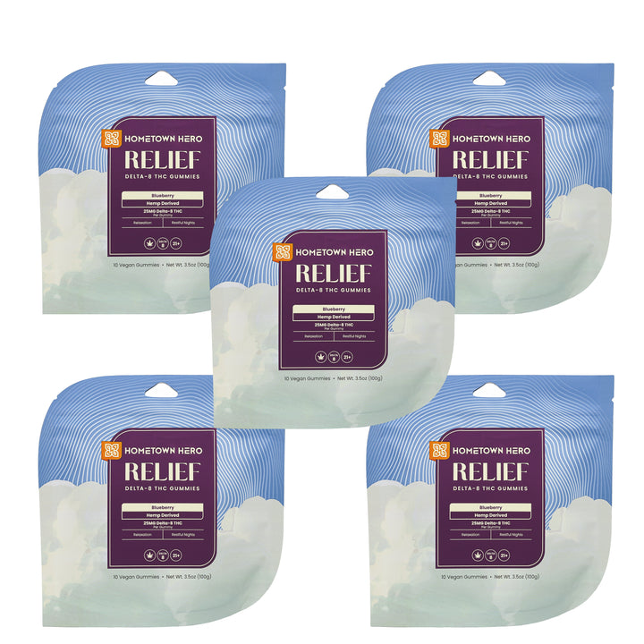 Hometown Hero Relief Delta-8 Gummies - Ethereal Gold Dispensary