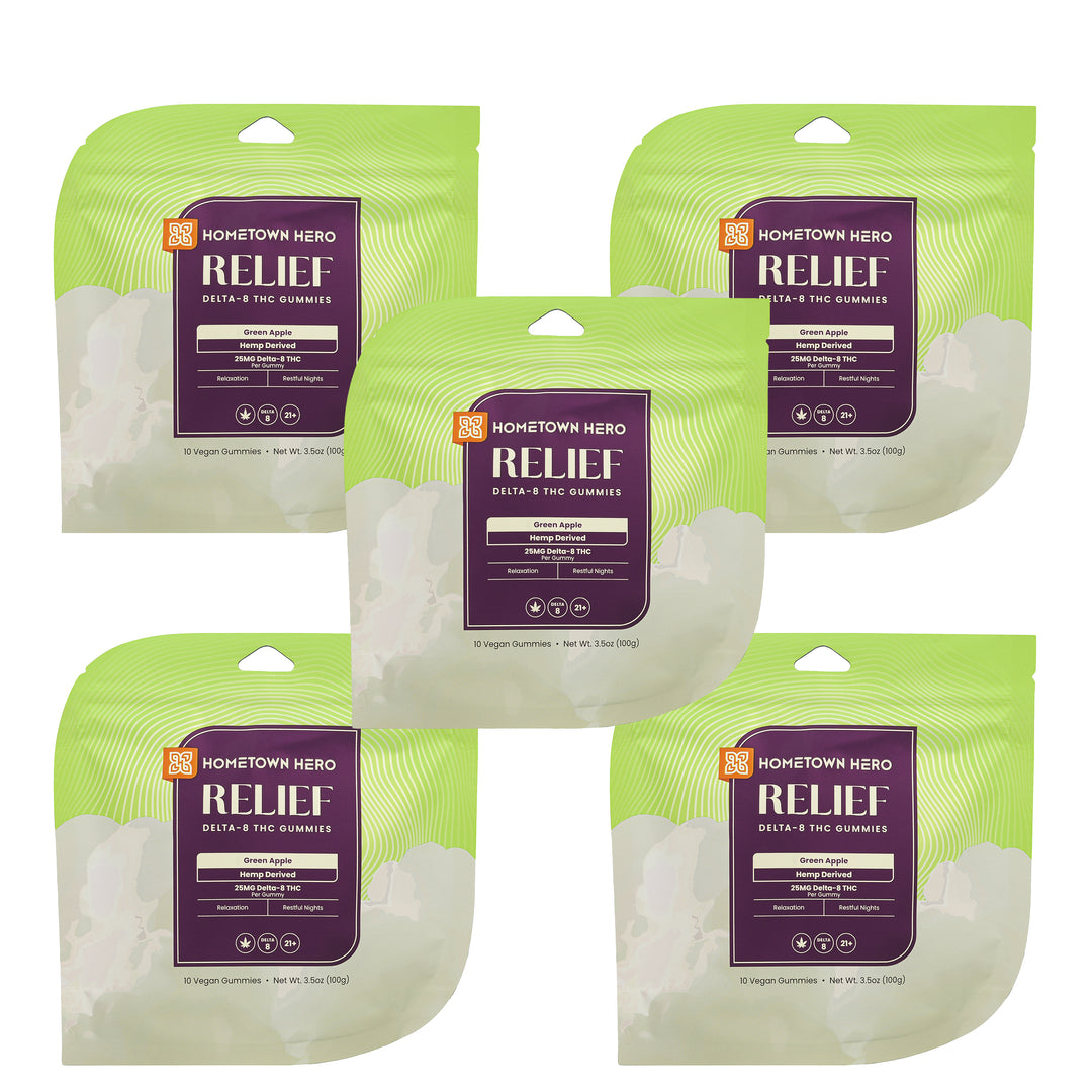 Hometown Hero Relief Delta-8 Gummies - Ethereal Gold Dispensary