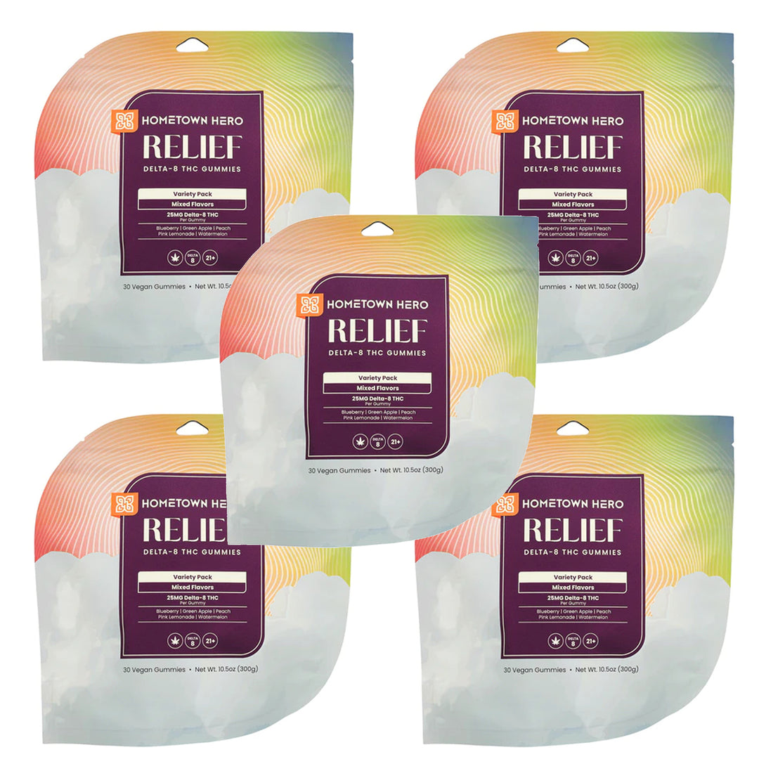 Hometown Hero Relief Delta-8 Gummies - Ethereal Gold Dispensary