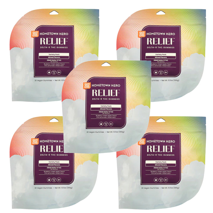 Hometown Hero Relief Delta-8 Gummies - Ethereal Gold Dispensary