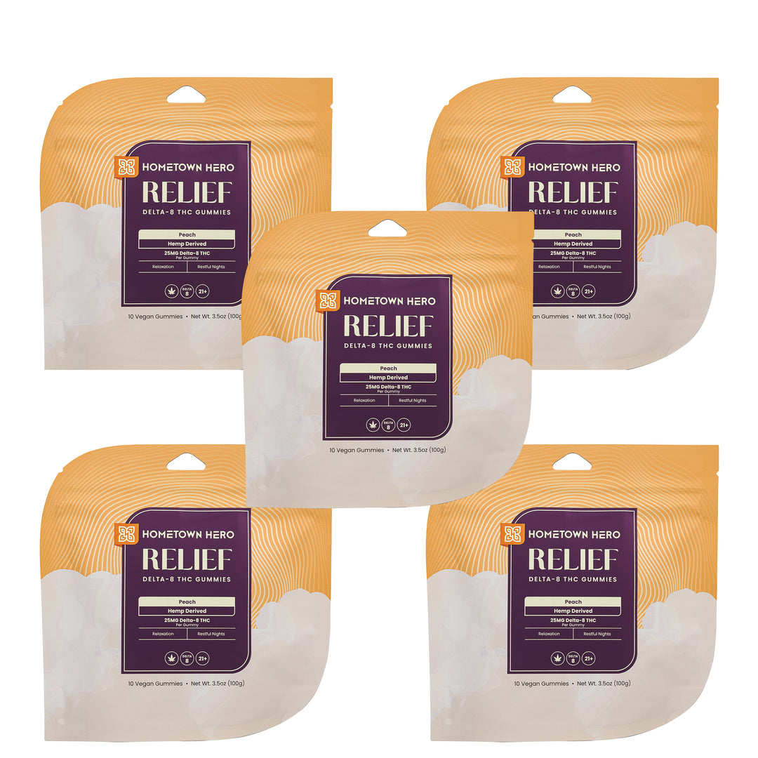 Hometown Hero Relief Delta-8 Gummies - Ethereal Gold Dispensary