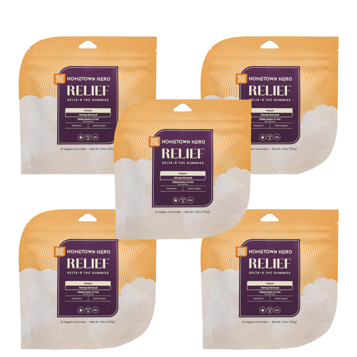 Hometown Hero Relief Delta-8 Gummies - Ethereal Gold Dispensary