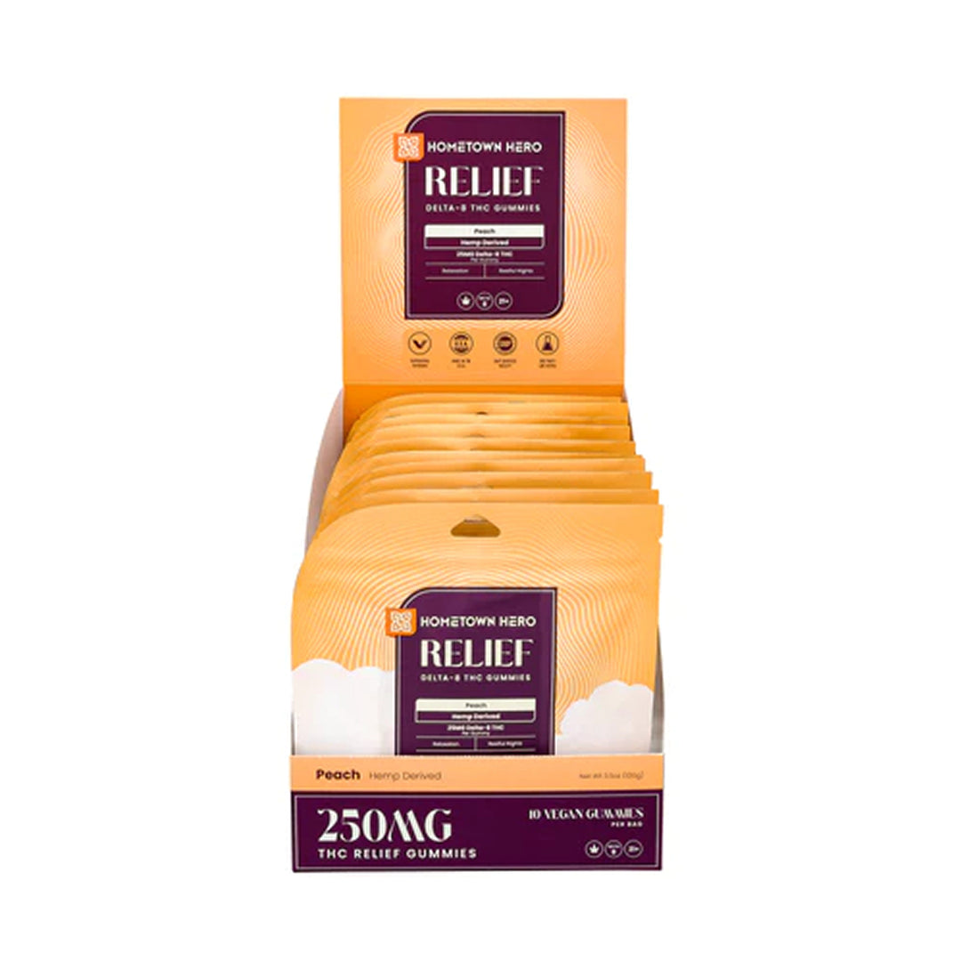 Hometown Hero Relief Delta-8 Gummies - Ethereal Gold Dispensary