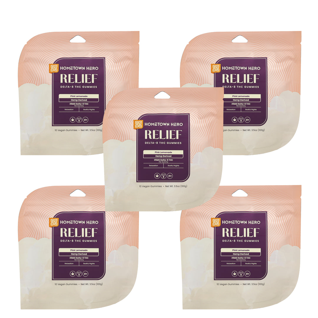 Hometown Hero Relief Delta-8 Gummies - Ethereal Gold Dispensary